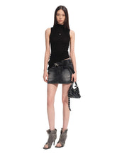 “Djembe Series” 100% Wool Asymmetric Hem Turtleneck T-shirt - CHINASQUAD