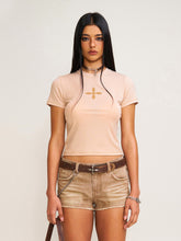 Compass Original Badge Tee Sand - CHINASQUAD