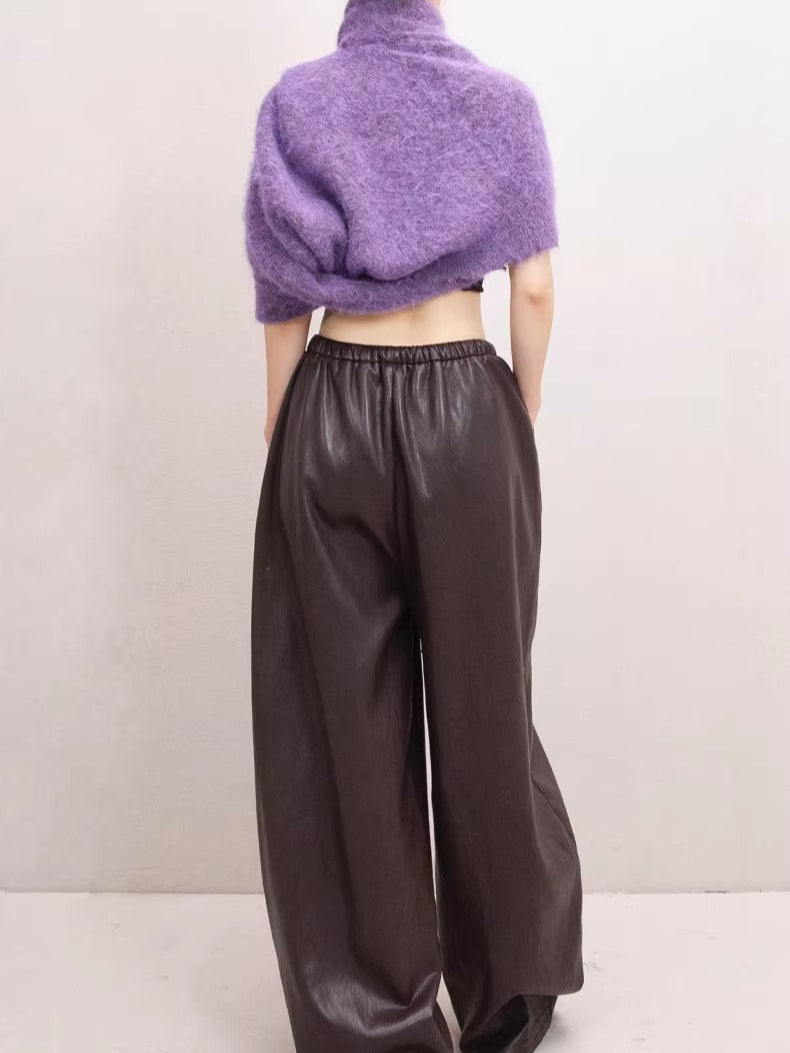 Soft-Touch Alpaca-Blend Crewneck Sweater