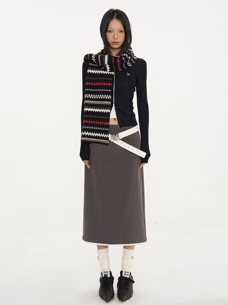 Smart Grey Pencil Skirt - CHINASQUAD