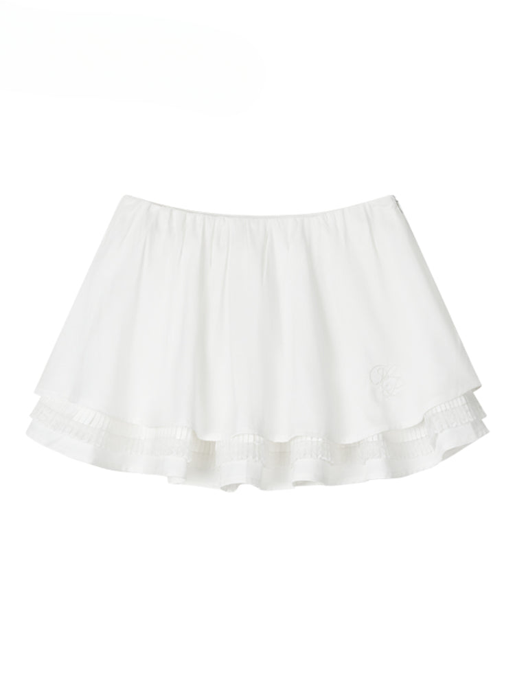 Layered Lace Spliced Cake Skirt - CHINASQUAD