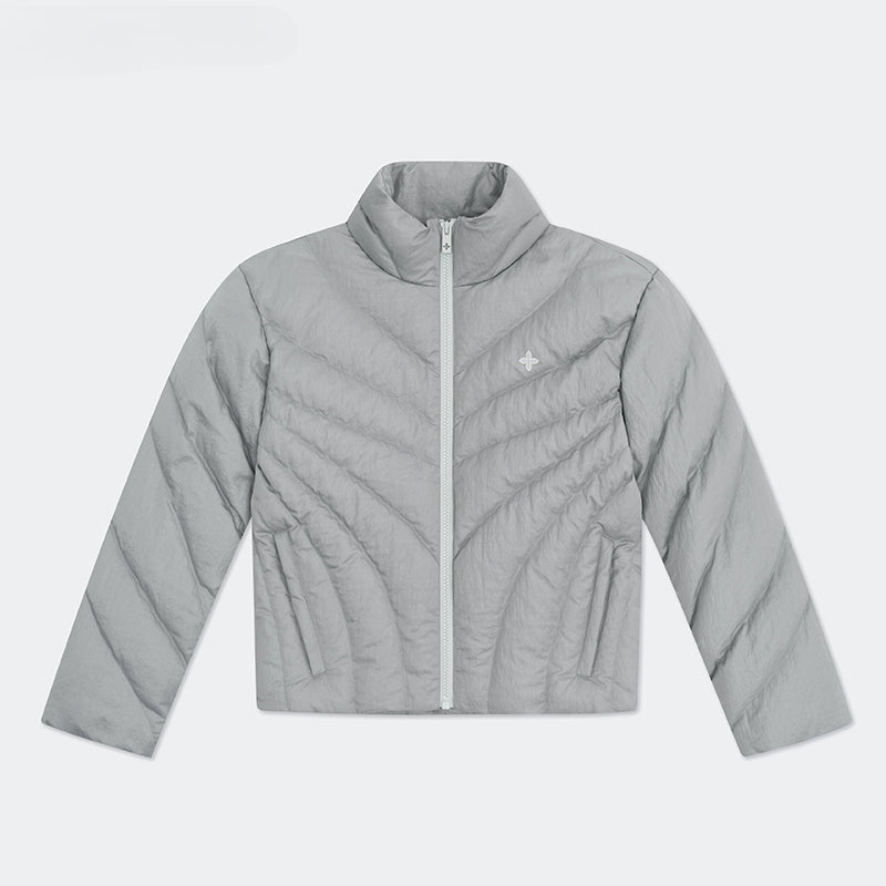 Black & Silver Hurricane Oversized Down Jacket - CHINASQUAD
