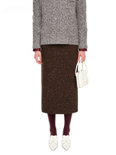 Brown Slim-Fit Straight Skirt - CHINASQUAD