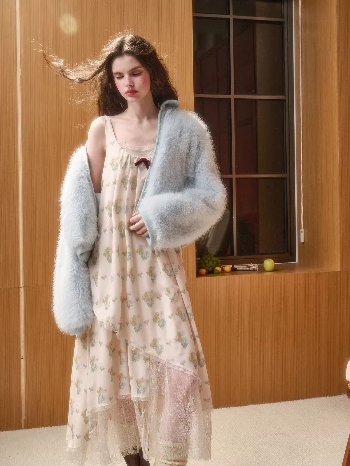 Faux Leather Peter Pan Collar Jacket