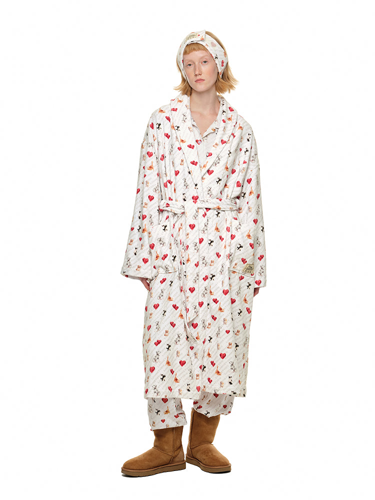 Leopard Cat Printed Bathrobe - CHINASQUAD