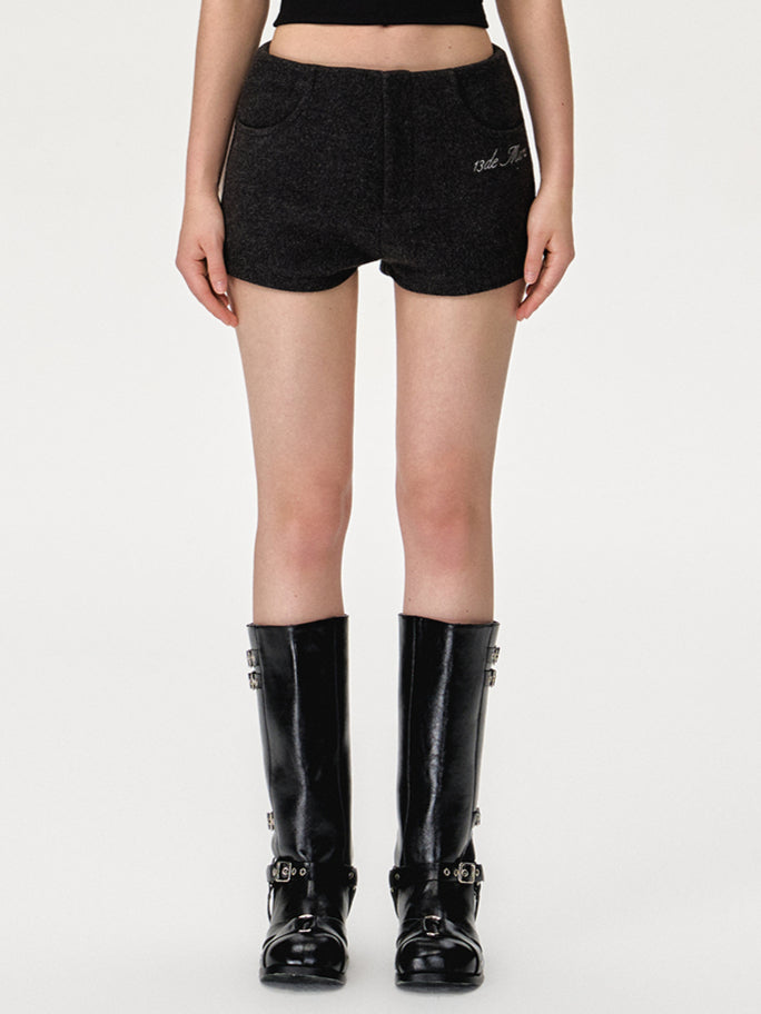 Brown & Gray Cassimere Pocket Shorts - CHINASQUAD