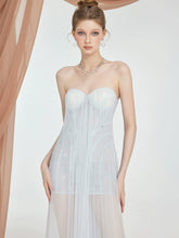 Thea Strapless Mesh Backless Dress - CHINASQUAD
