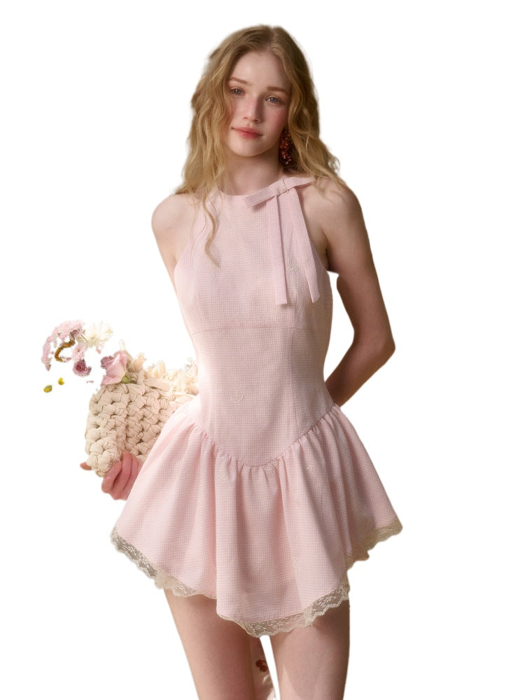 Summer Cool Soft Mist Pink Dress - CHINASQUAD