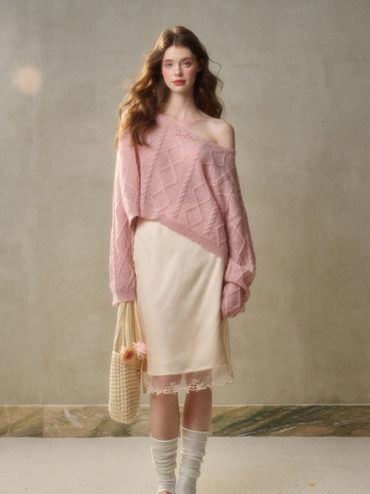 Loose French Style Short Sweater - CHINASQUAD