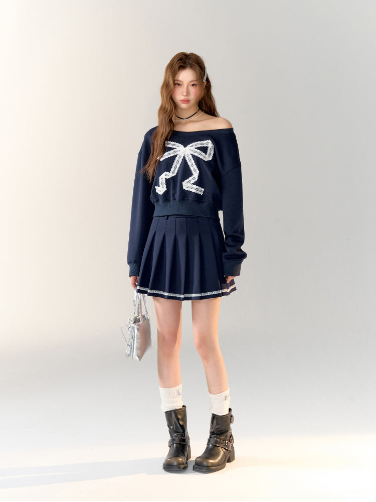 Lace Bow Skirt - CHINASQUAD