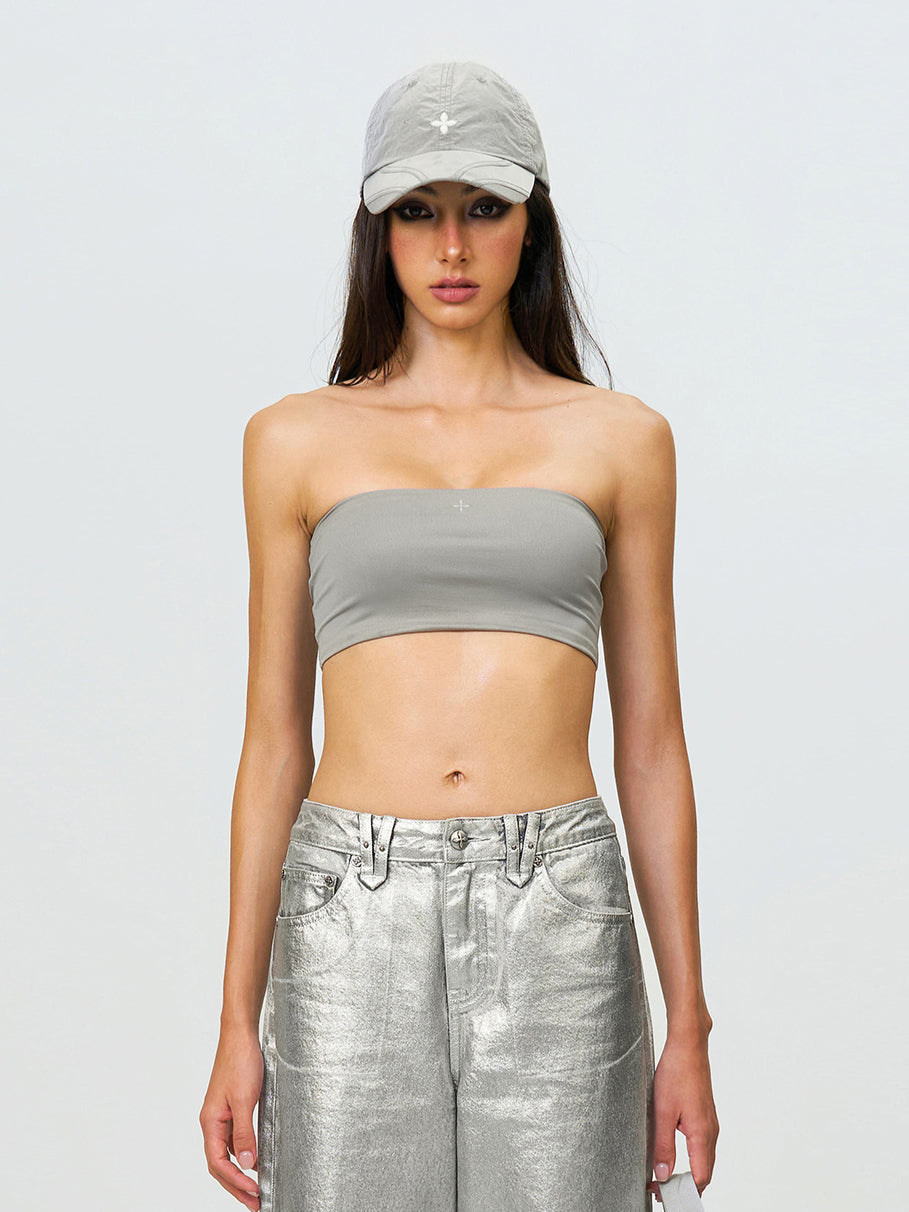 Compass Wild Classic Wide-Leg Jeans Silver - CHINASQUAD