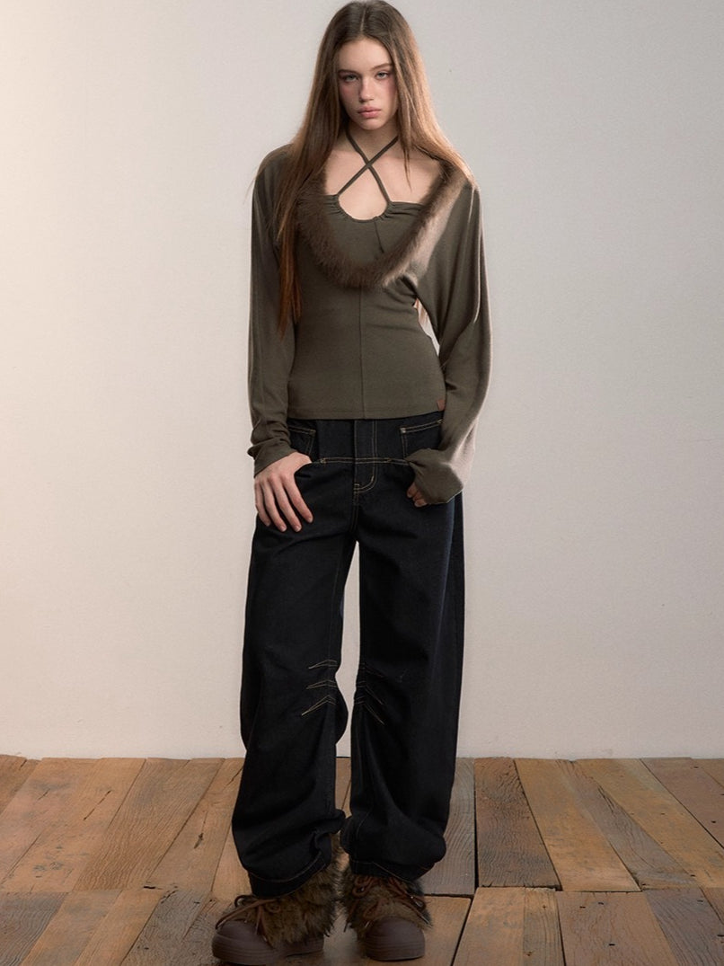 Original Vintage Straight-Leg Denim Pants