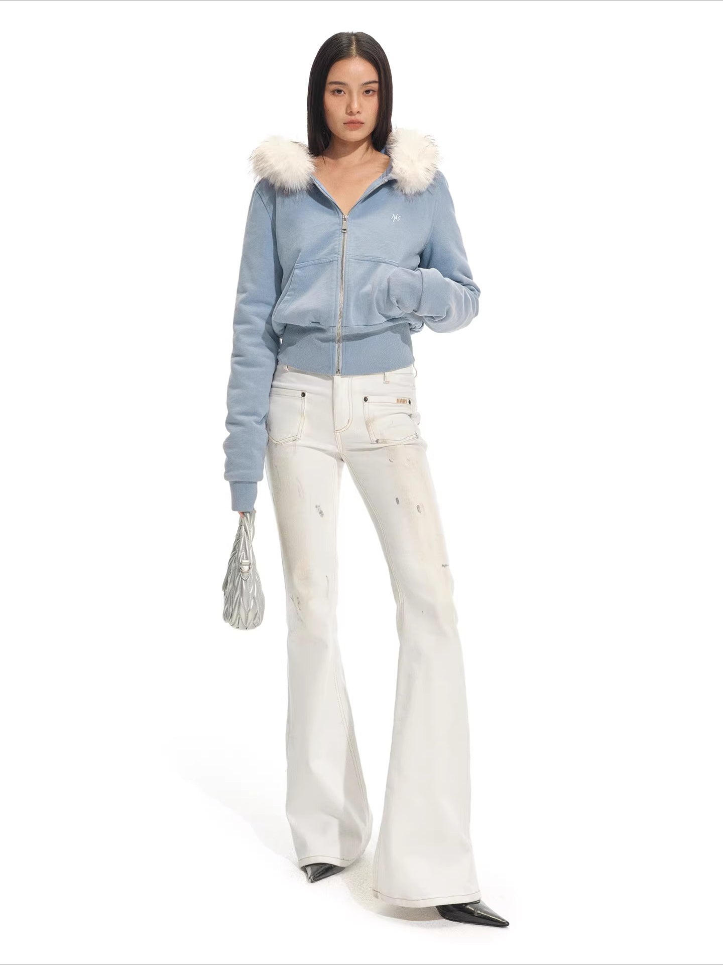 Faux Fur Collar Hooded Cotton Jacket