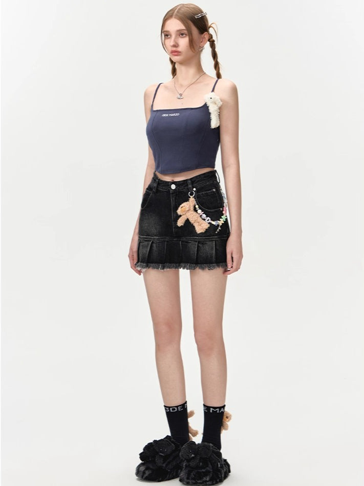 Essential Ribbed Knit Tank Veat