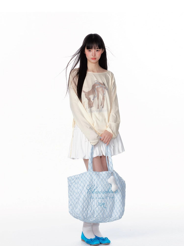 Large-Capacity Shoulder Tote Bag