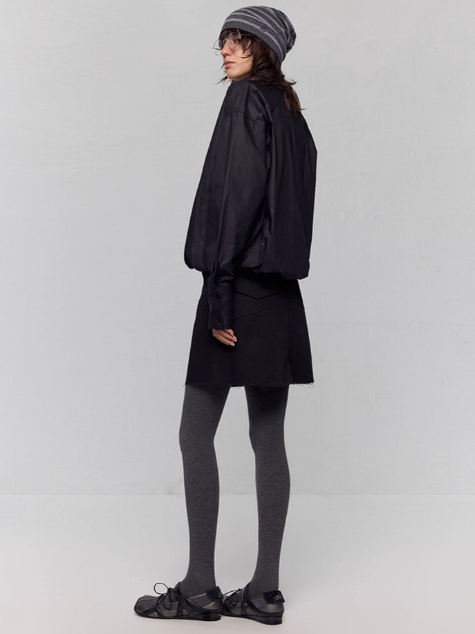 Embroidered Leather Mary Jane Ballet Flats