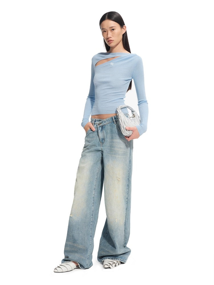 "Savanna Series" Washed Hand-rubbed Denim Jeans - CHINASQUAD