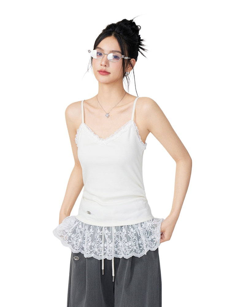 Lace-Trimmed Pure Desire Camisole - CHINASQUAD