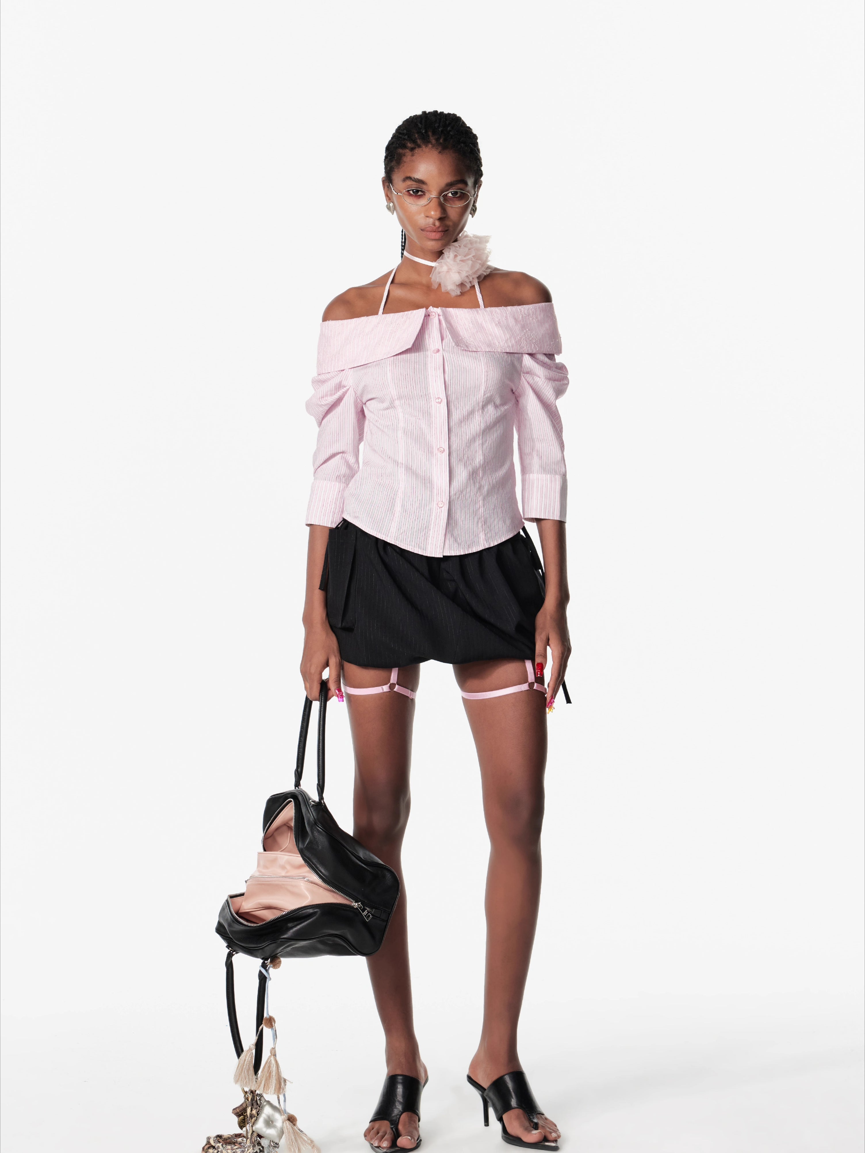 Layered Bow Tulip Mini Skirt - CHINASQUAD