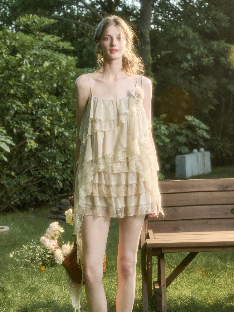 Soft Lace Fairy Tank Top & Skirt Set - CHINASQUAD