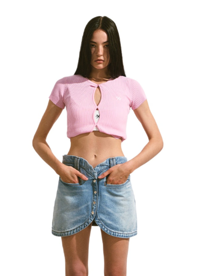 Hollow Slim Fit Thin Cardigan - CHINASQUAD