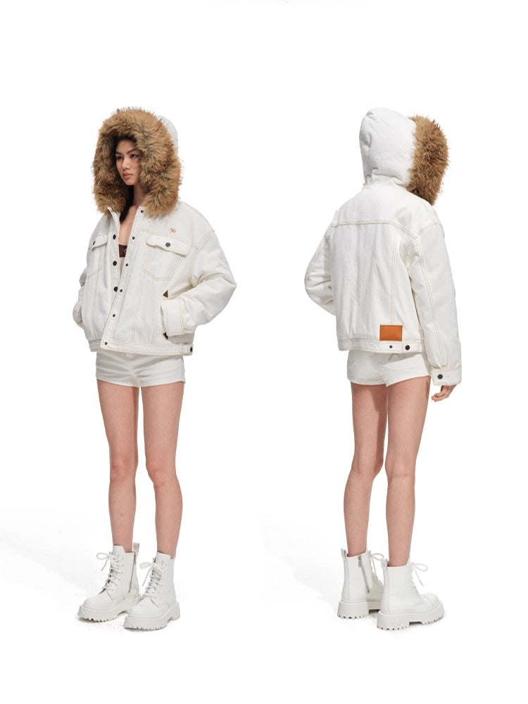 Polar High-Stretch Denim Shorts