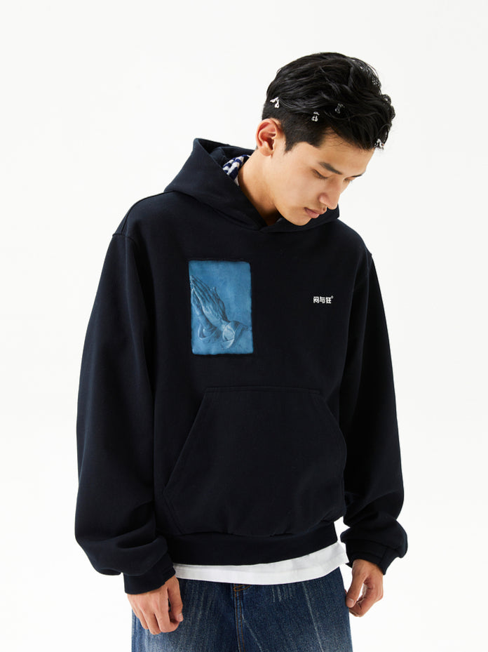 Black Reversible Hoodie Sweatershirts - CHINASQUAD