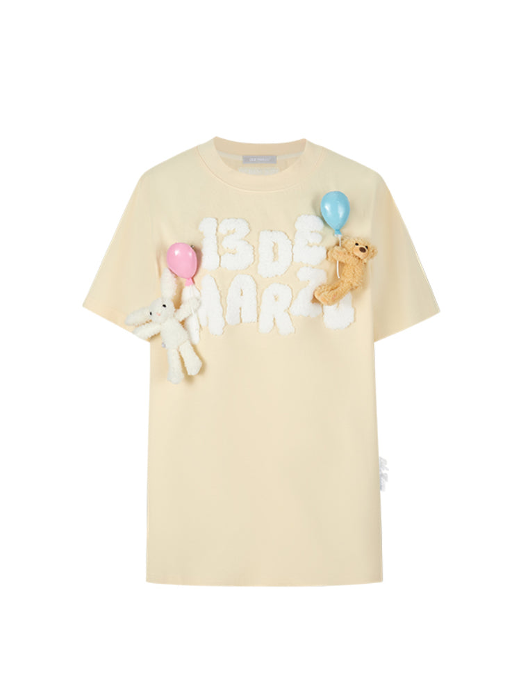 Balloon Doll Graphic Short-Sleeve T-Shirt - CHINASQUAD