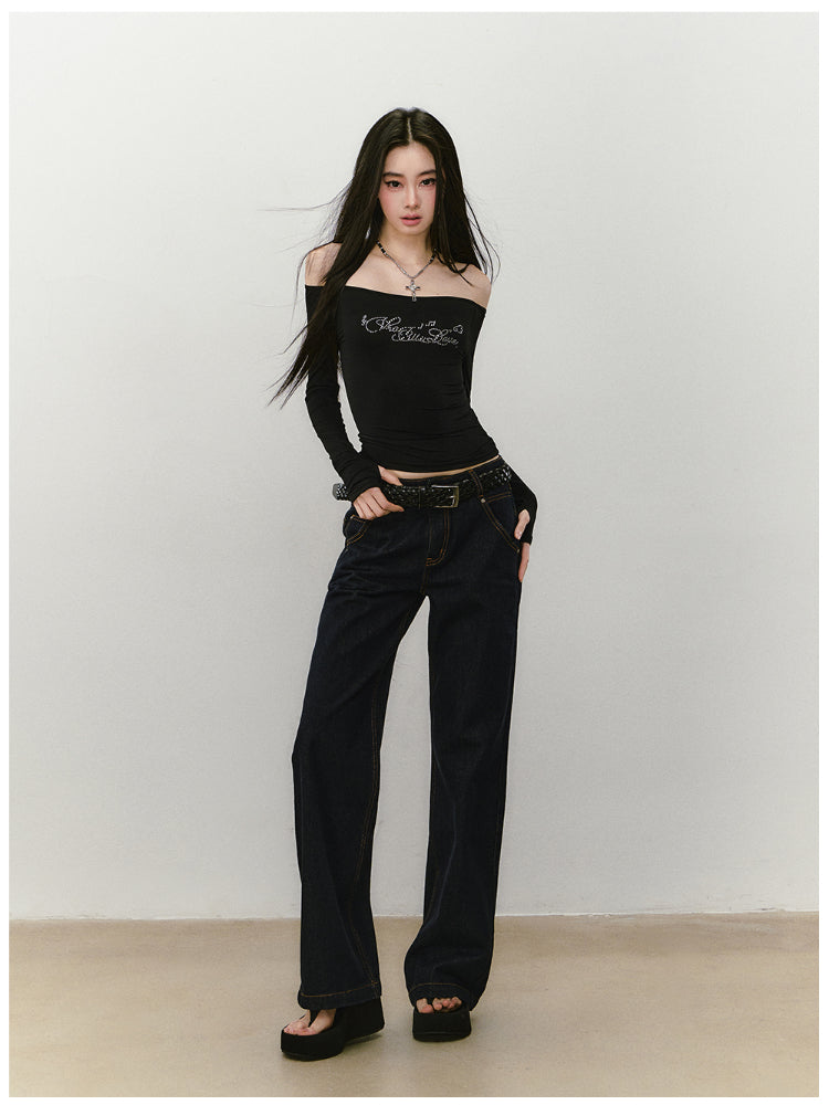 One-shoulder Skin-friendly Top - CHINASQUAD