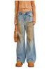 Origin of Wildness Wide-Leg Denim Pants - CHINASQUAD