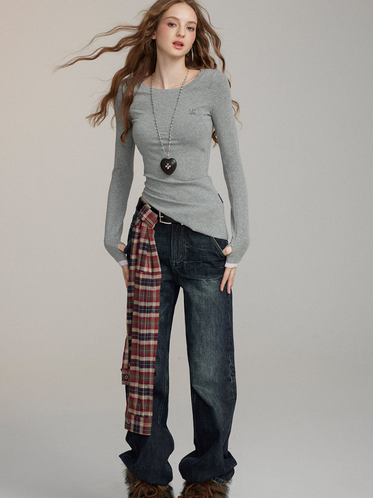 Irregular Patchwork Blouse - CHINASQUAD