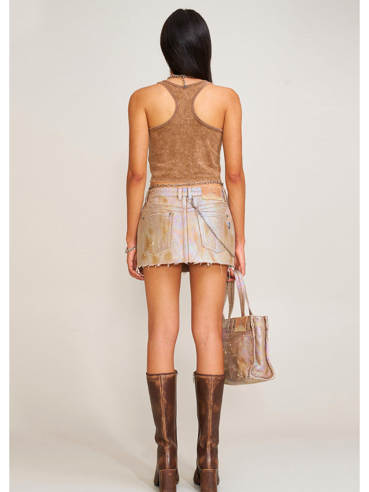 Rage Wild Diamond Denim Skirt Wild Diamond - CHINASQUAD