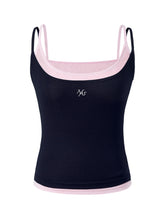 Fake Two-Piece Color-Block Splicing Vest - CHINASQUAD