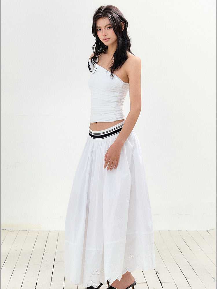 Striped Waistline Tutu Skirt - CHINASQUAD