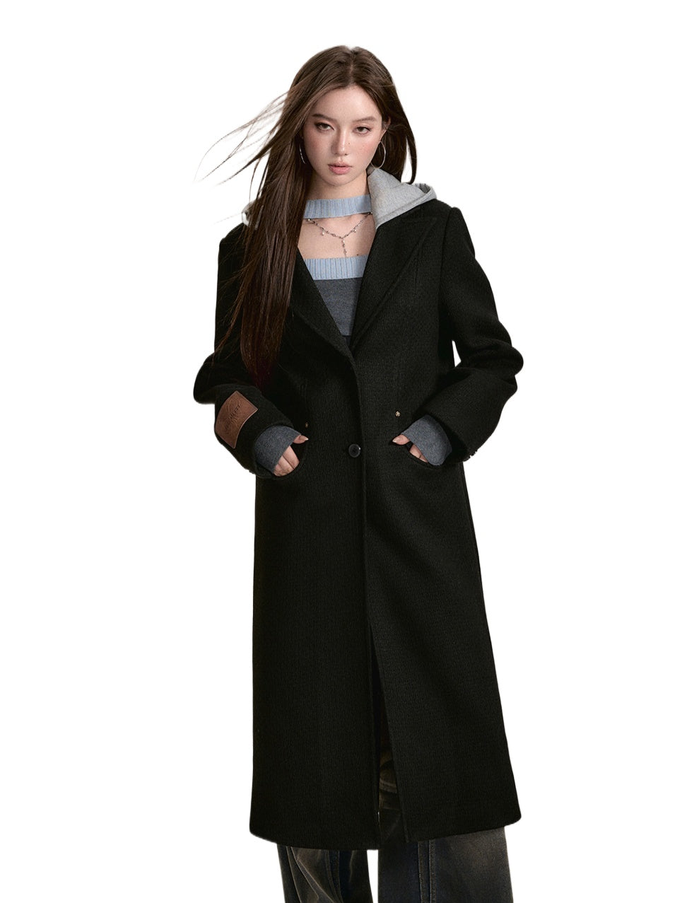 Black Hooded Overcoat - CHINASQUAD