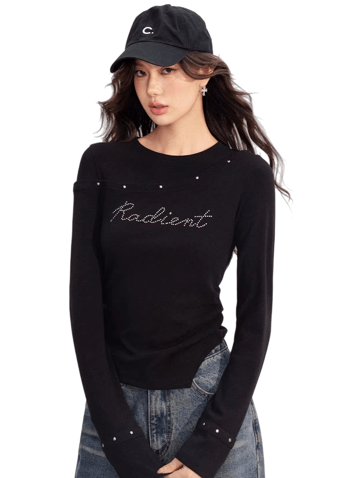 Asymmetrical Patchwork Knit Base Layer