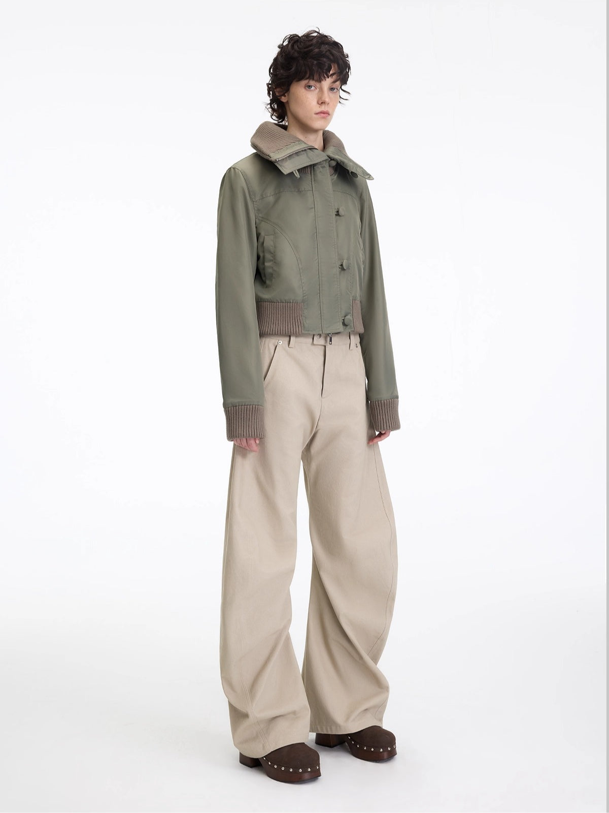 Asymmetrical Sculpted Utility Pants