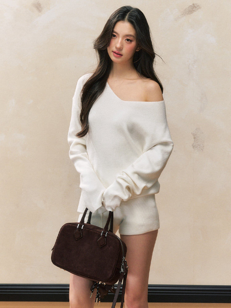 Knit Long Sleeve Sweater Set - CHINASQUAD