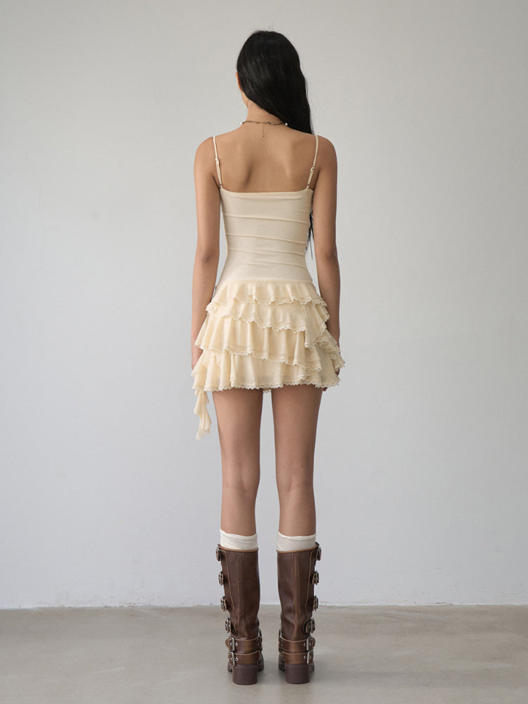 Lace Trim Camisole Dress