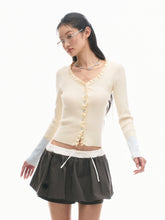 Floral-Placket Shell-Button Long-Sleeve Top - CHINASQUAD