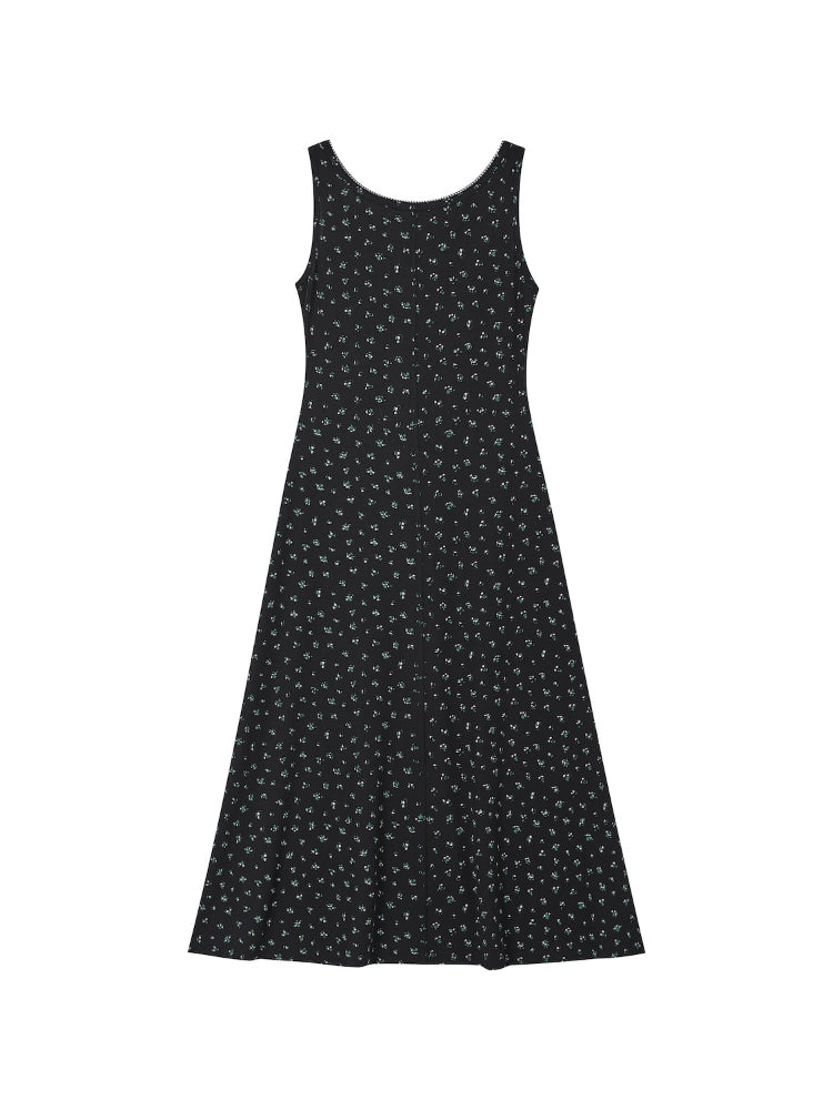 Dropped Shoulder Floral Knit Dress & Cardigan Set - CHINASQUAD