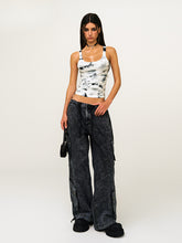 Cross-Flower All-Over Print Sports Camisole - CHINASQUAD