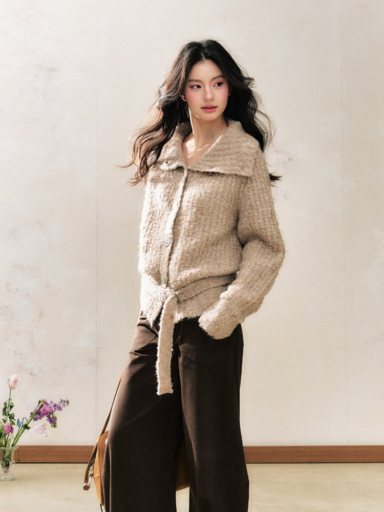 Two-Tone Flared Wide-Leg Pants - CHINASQUAD