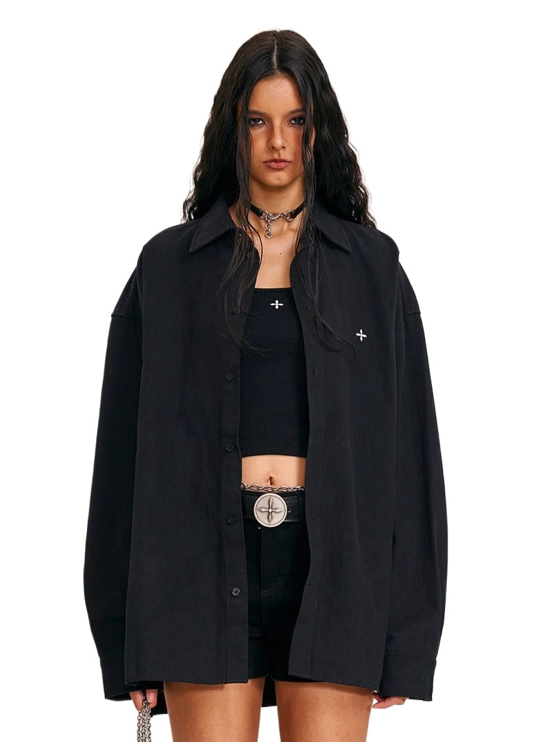 Cross Giant Oversized Utility Shirt - CHINASQUAD