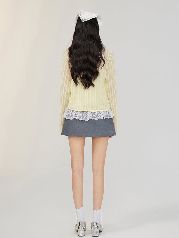 Hollow Irregular Lyocell Top - CHINASQUAD