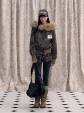 Faux Fur Lined Zipper Fur Collar Jacket - CHINASQUAD