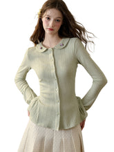 Handcrafted Floral Knit Sweater Blouse - CHINASQUAD