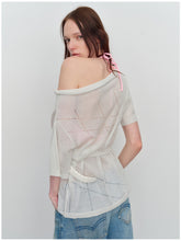 Linen Hollow-out Knitted T-Shirt - CHINASQUAD
