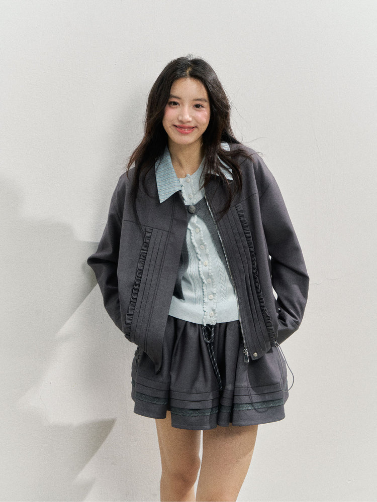 Romantic Order Wool Jackets & Skirt Set - CHINASQUAD