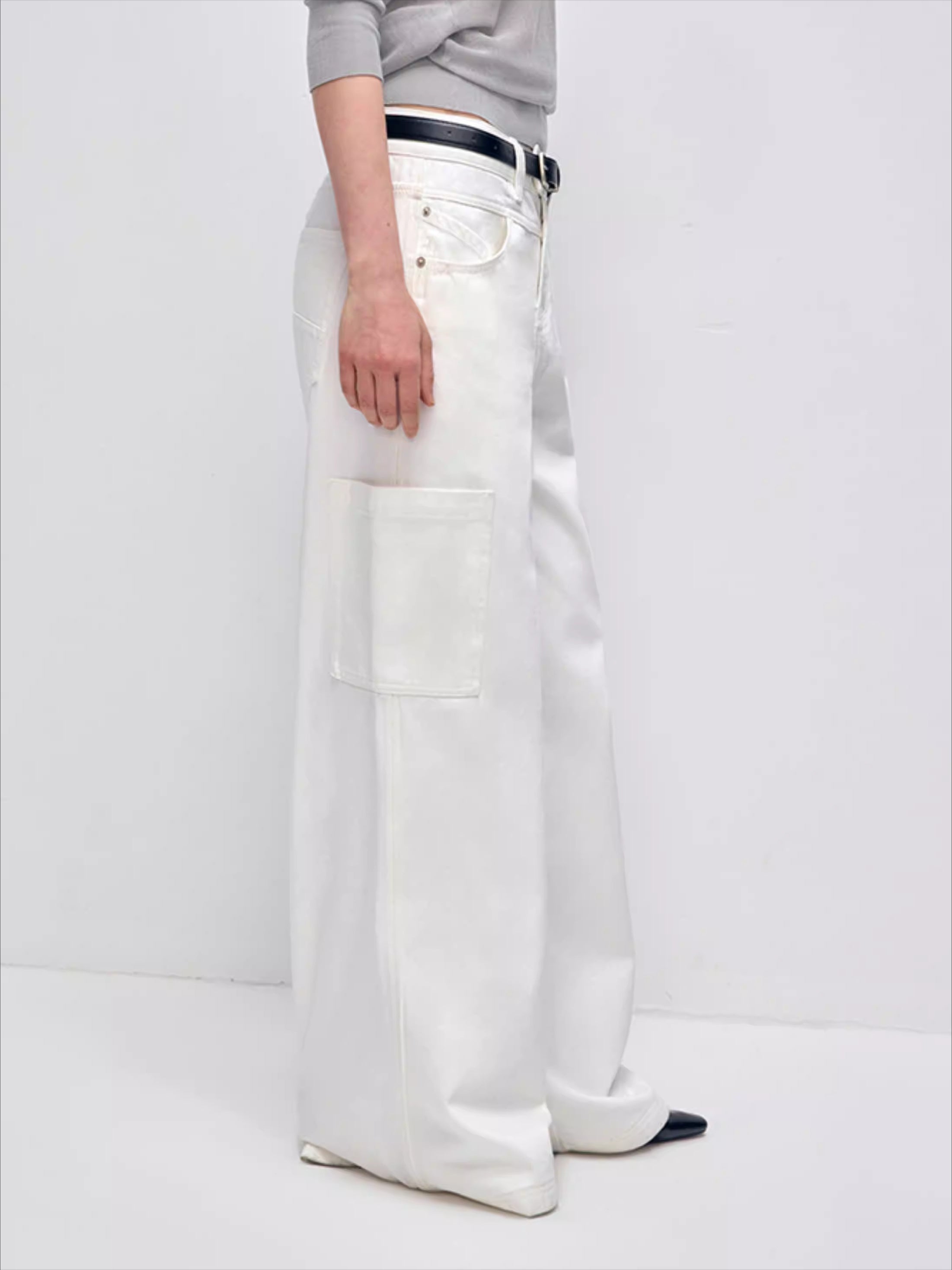 Vintage Soft-Washed Low-Rise Wide-Leg Jeans